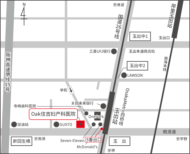 Oak住吉妇产科医院交通